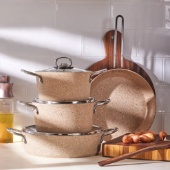 KORKMAZ GRANITA COOKWARE SET