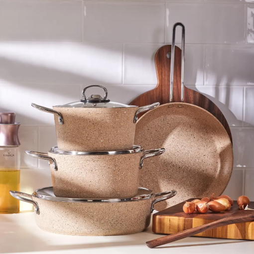 KORKMAZ GRANITA COOKWARE SET
