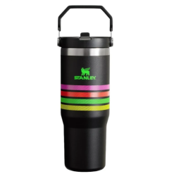 Stanley Iceflow Flip Straw Tumbler Black Neon