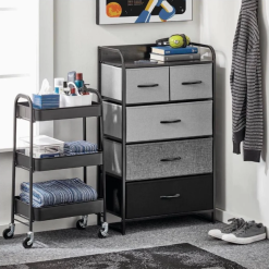 Elegant Storage Metal Trolly 3 Compartment