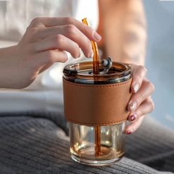 Creative Mug with Straw Lid 400ML