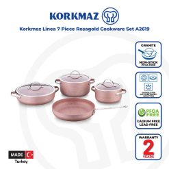Korkmaz Linea Plus Cookware Set - 7 Pcs