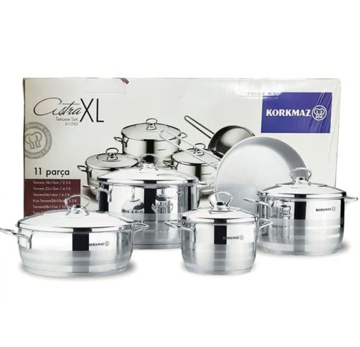 Korkmaz Astra XL Cookware Set - 11 Pcs