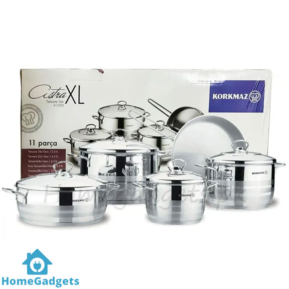 Korkmaz Astra XL Cookware Set 11Pcs 1 Korkmaz Astra XL Cookware Set 11Pcs