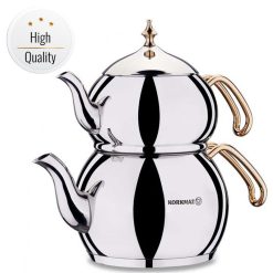 Korkmaz Hanedan Teapot Set - Gold