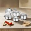 Korkmaz Perla Cookware Set - 09 Pcs