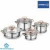 Korkmaz Rosanna Cookware Set 8 Pcs