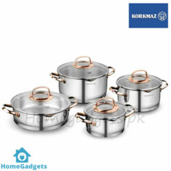Korkmaz Rosanna Cookware Set 8 Pcs