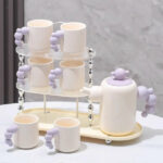 Luxury Cream Style Ceramic Tea Set 1