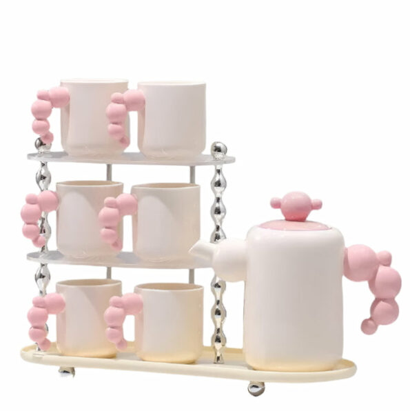 Luxury Cream Style Ceramic Tea Set