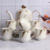 Tea Set With Kettle Tray - 6 Cups
