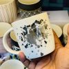 Printed Bone China Tea Coffee Cup Set of 6