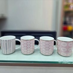 Printed Bone China Tea Coffee Cup Set of 6