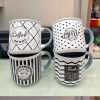 Printed Bone China Tea Coffee Cup Set of 6