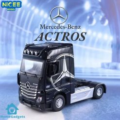 1:24 Diecast Mercedes Benz Actors Truck Trailer Alloy Model