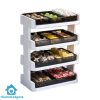 4 Layer Kitchen Stackable Tray Rack