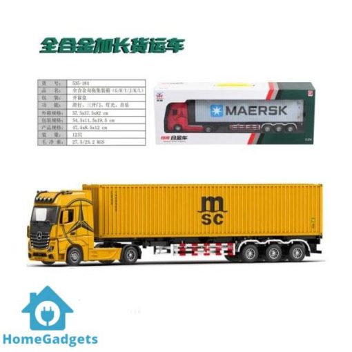 1:24 diecast Container Tractor Truck Model Alloy Metal