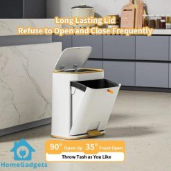 Bathroom Trash Can with Lid