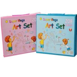 BEAUTIFUL COLOURS KIT STATIONERY SET FOR KIDS 208 PCS