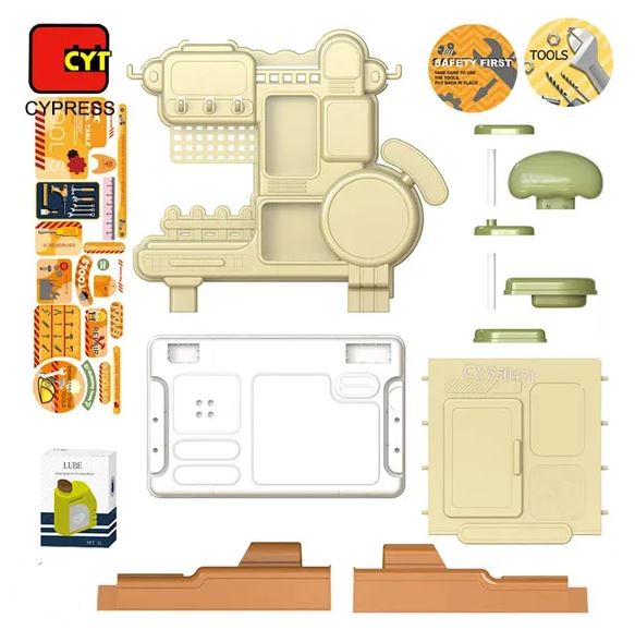 53 Pieces Tool Workbench Toy Pretend Play Kids Tool Bench Toys Set For Boys