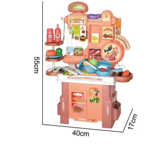 46 Pieces Pretend Play Kids Kitchen Set