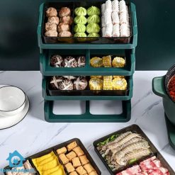 4 Layer Kitchen Stackable Tray Rack