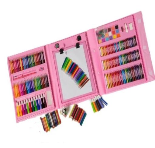 BEAUTIFUL COLOURS KIT STATIONERY SET FOR KIDS 208 PCS