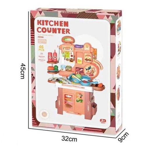 46 Pieces Pretend Play Kids Kitchen Set
