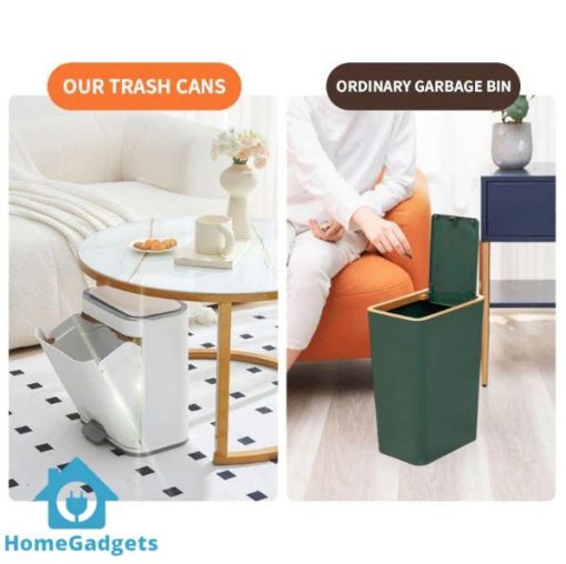 Bathroom Trash Can with Lid