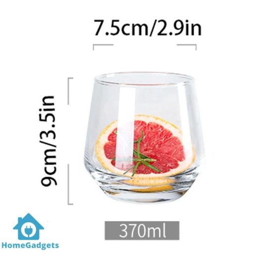 Luxury Crystal Juice Glass Tumblers Set of 6