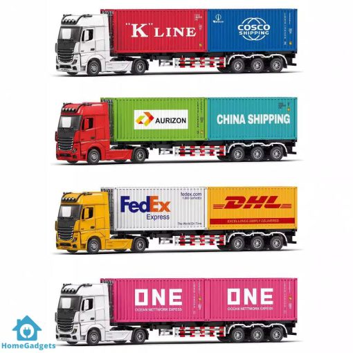 1:24 diecast Container Tractor Truck Model Alloy Metal