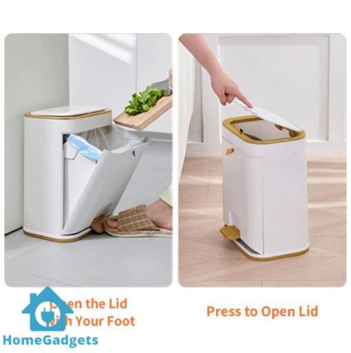 Bathroom Trash Can with Lid