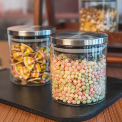 Wilmax Jar With Lid 4×5 WL-888513-A – 760ML