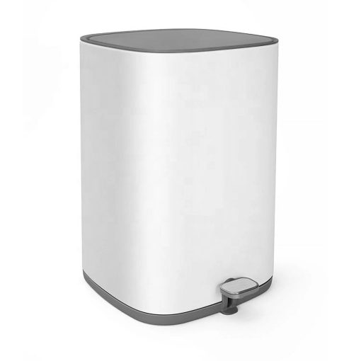 DANNY HOME Stainless Steel Dust Bin Powder Coating Metal Trash Can 10Liter - Image 2