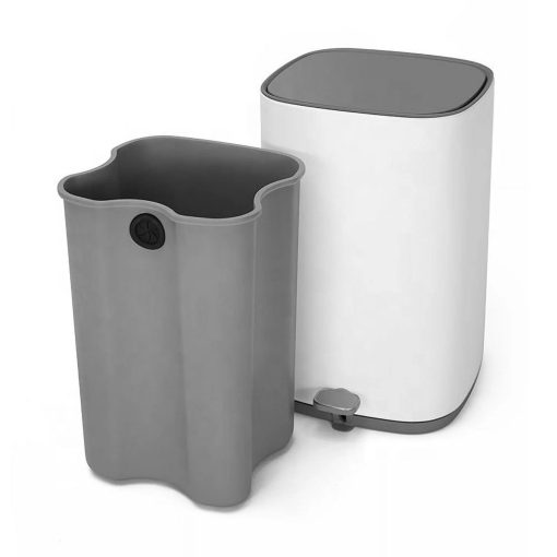 DANNY HOME Stainless Steel Dust Bin Powder Coating Metal Trash Can 10Liter - Image 3