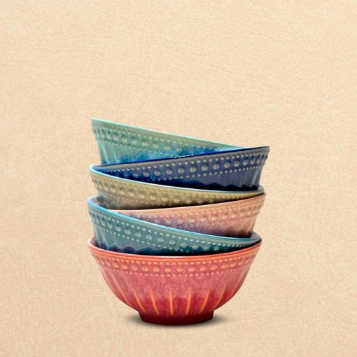 Danny Homes Porcelain Cereal Bowl Set of 6 - Image 4