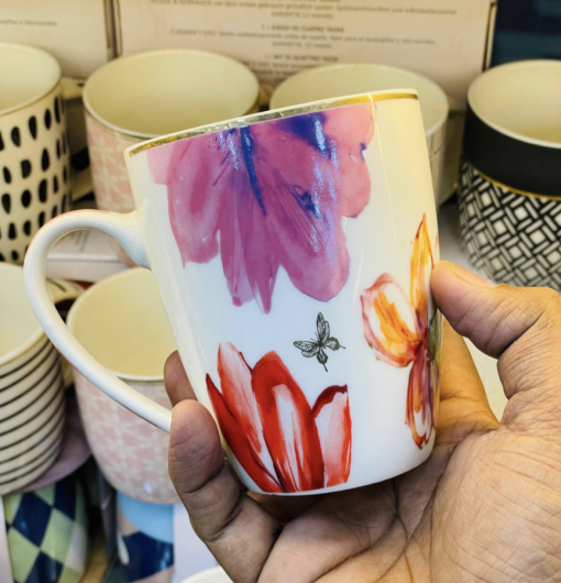 Premium Floral Coffee Tea Mug Set Of 6 - Image 2