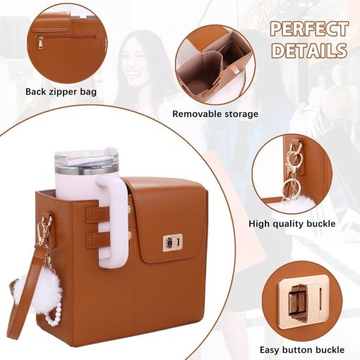 Stylish Premium Stanley Cup Bag Cup Holder Portable Storage Bag 40oz Stanley Water Bottle - Image 4