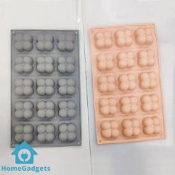 Silicone Soy Wax 12 Cavity Small Bubble Cube Candle Mold