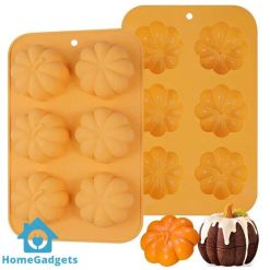 Pumpkin Cake Mold Silicone 3D Pumpkin Cupcake Pan for Baking Dessert Mousse Mold Tray