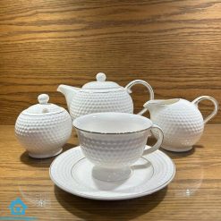 ELEGANCE FINE BONE TEA SET 17PCS