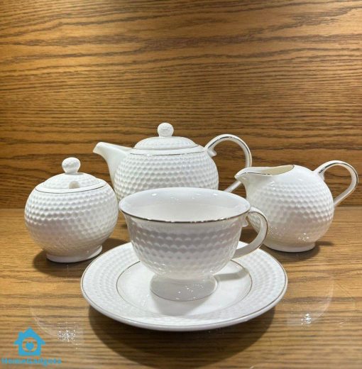 ELEGANCE FINE BONE TEA SET 17PCS