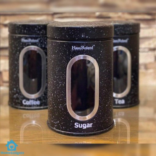 Coffee Sugar Tea Storage Jars 3Pcs Set - Image 3