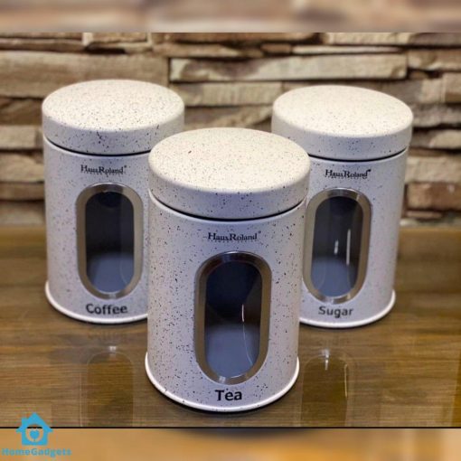 Coffee Sugar Tea Storage Jars 3Pcs Set