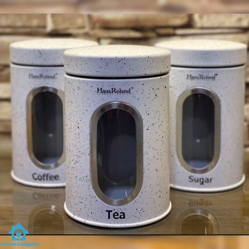 Coffee Sugar Tea Storage Jars 3Pcs Set - Image 2
