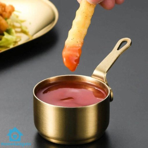 Stainless Steel Mini Sauce Cup With Handle - Image 2