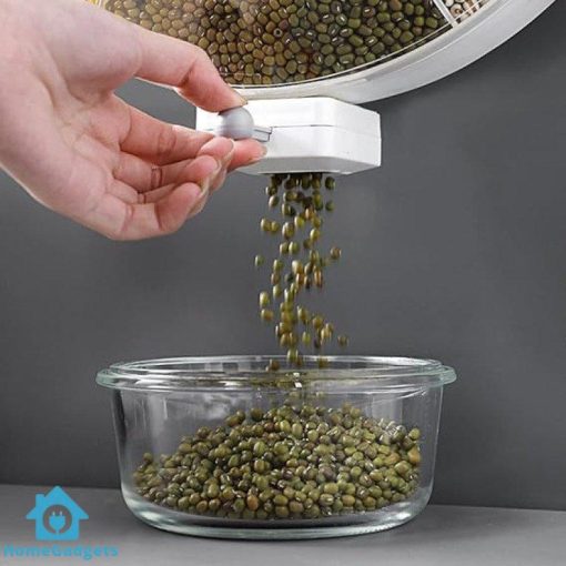 6-Grid Wall Mounted Grains Rice Dispenser - Image 4