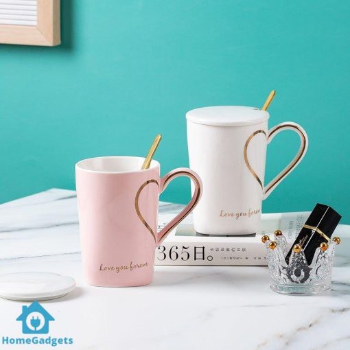Heart Shape Couple Coffee Mug Gift Set - Image 3