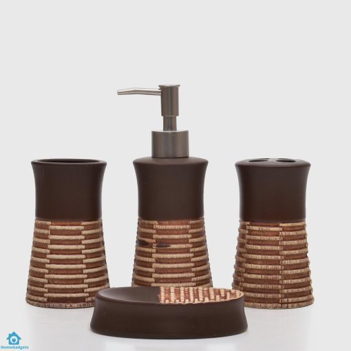 Premium Bathroom Set Stone Set of 4Pcs