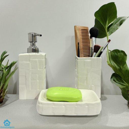Ceramic Bricks Bathroom Set of 4 Piece - Image 2